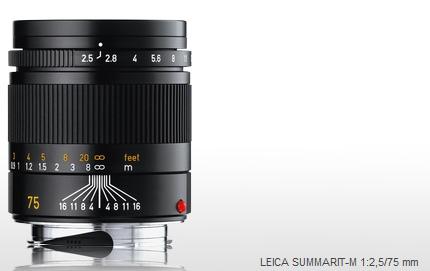 Leica M Summarit 75 mm. F.2,4 